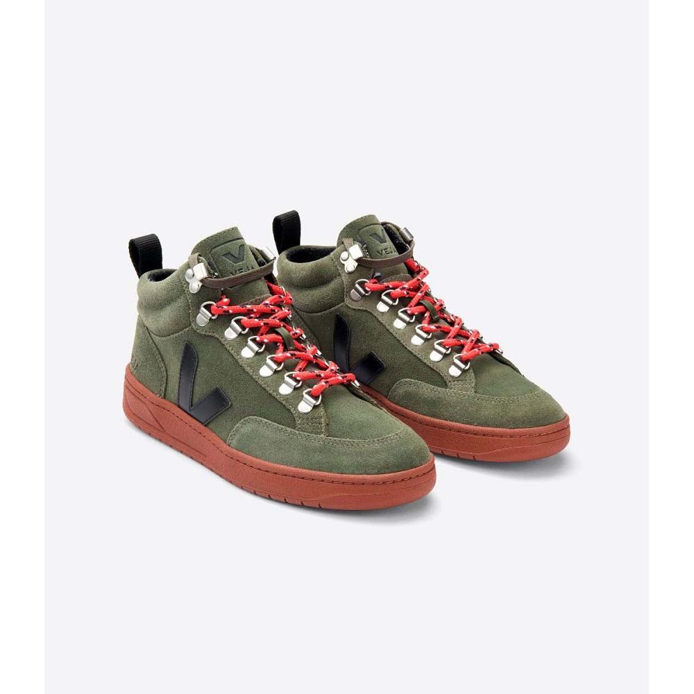 Olive Men's Veja RORAIMA SUEDE High Tops | AU 115WNB